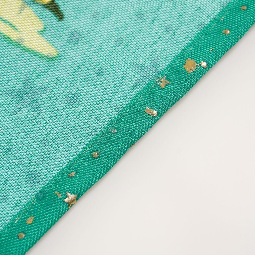 Toalha De Mesa Estampada Brilhare 1 Peça 1,45m X 1,45m 4 Lugares 100% Poliéster Tecido Oxford Natal - Estampa 2 Verde - 3