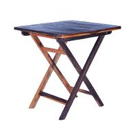 Conjunto Mesa Dobrável Com 4 Cadeiras 100% Madeira De Lei Ypê Cerejeira - 6