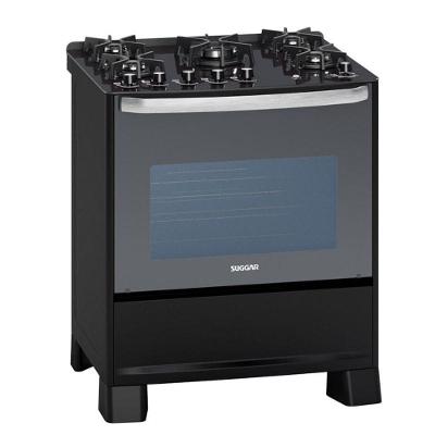 Fogão Master Grill 5 Queimadores Preto Suggar 220V