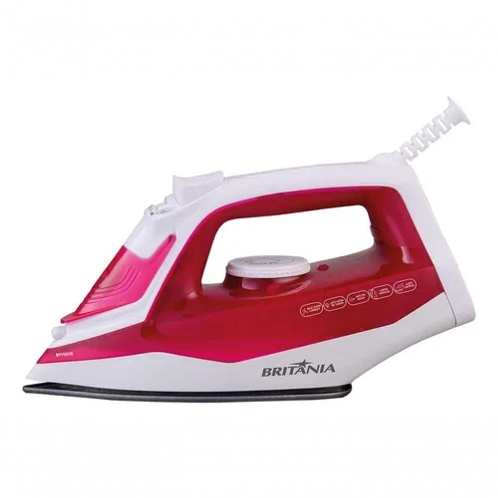 Ferro De Passar A Vapor Rosa Super Carbon Britânia BFV201R 110V - 1