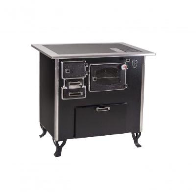 Fogão A Lenha C Forninho C Cx Dir Preto Vidro Cer Nº2