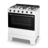 Fogão A Gás 5 Bocas Ideal Pop Branco Mesa Inox F5ISB Esmaltec - 3