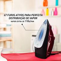 Ferro A Vapor Arno Ultragliss Com Base Durilium Airglide Fmv 110V - 7