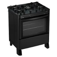 Fogão A Gás Mesa De Vidro Limpa Fácil E Acendimento Automático Esmaltec Pérola Glass 5 Bocas Preto Bivolt - 9