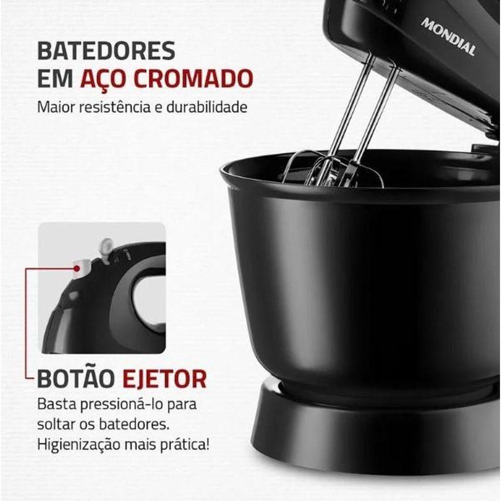 Batedeira Mondial Pratica B44-B Preto 110V - 5