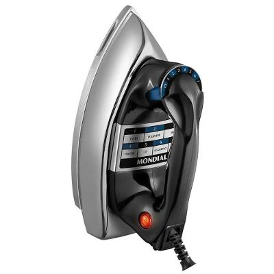 Ferro a Seco Mondial FS-01-BI 1250W Base de Alumínio Polido 110V