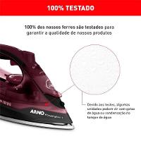 Ferro A Vapor Arno Ultragliss Com Base Durilium Airglide Fmv 220V - 10