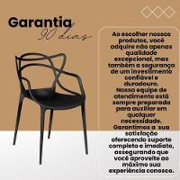 Kit 2 Cadeiras Sala De Estar Moderna Cor:preto - 6