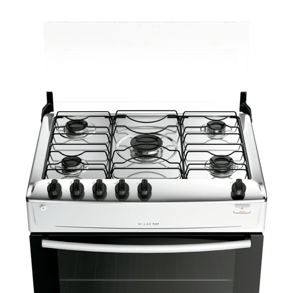 Fogão 5 Bocas Atlas Automático Milão Top Branco Bivolt - 3