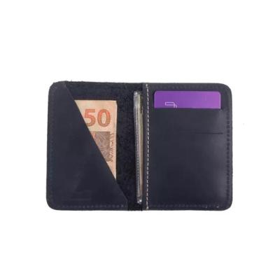 Carteira Masculina Elegante E Durável Couro Premium Bertoni Crazy Horse Preto