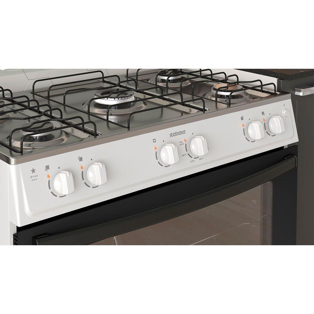 Fogao de Piso Itatiaia 5 bocas Star New Branco Bivolt - 7