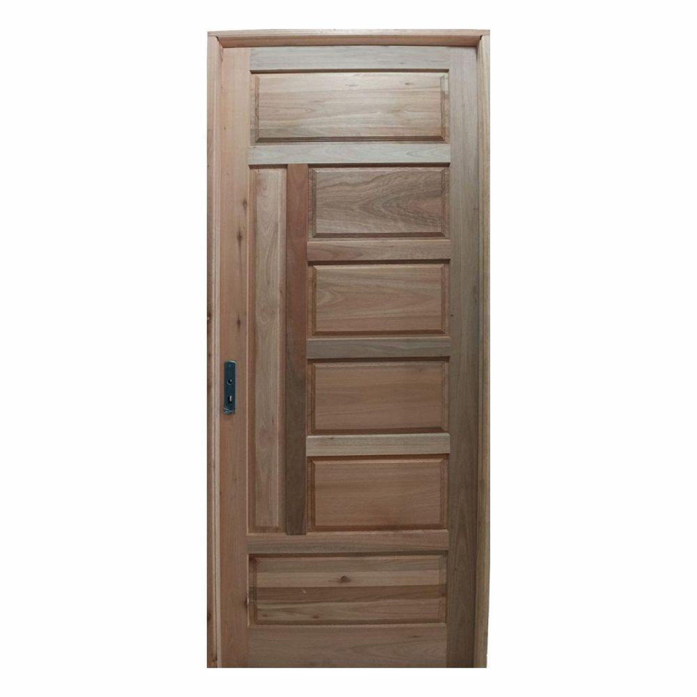 Porta De Madeira Almofadada Rgs Eucalipto - Direita - 1