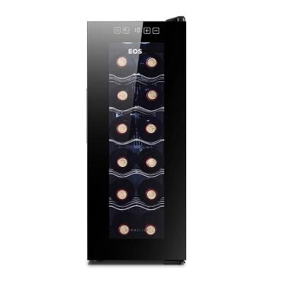 Adega Climatizada Eos EAE12B 12 Garrafas Porta de Vidro Preto Bivolt
