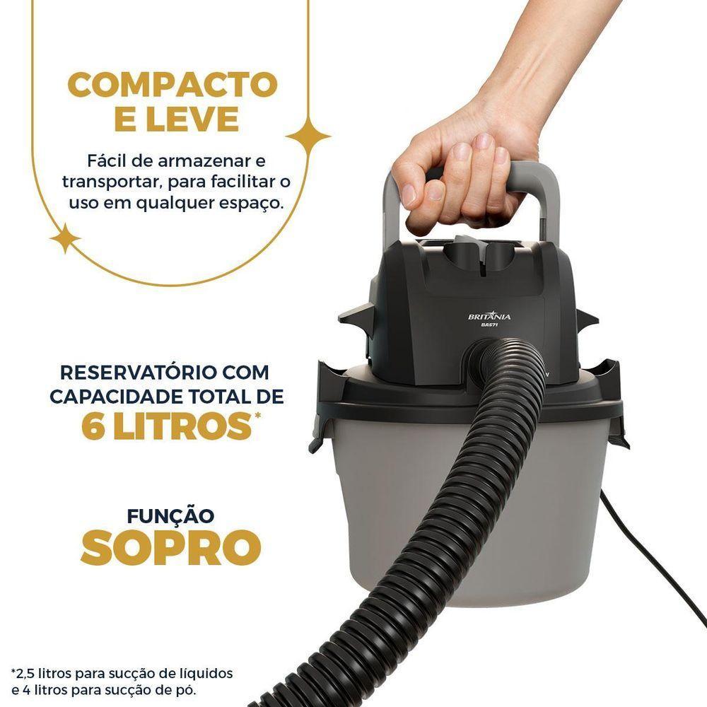 Aspirador De Pó E Água Britânia 6L BAS71 220V - 2