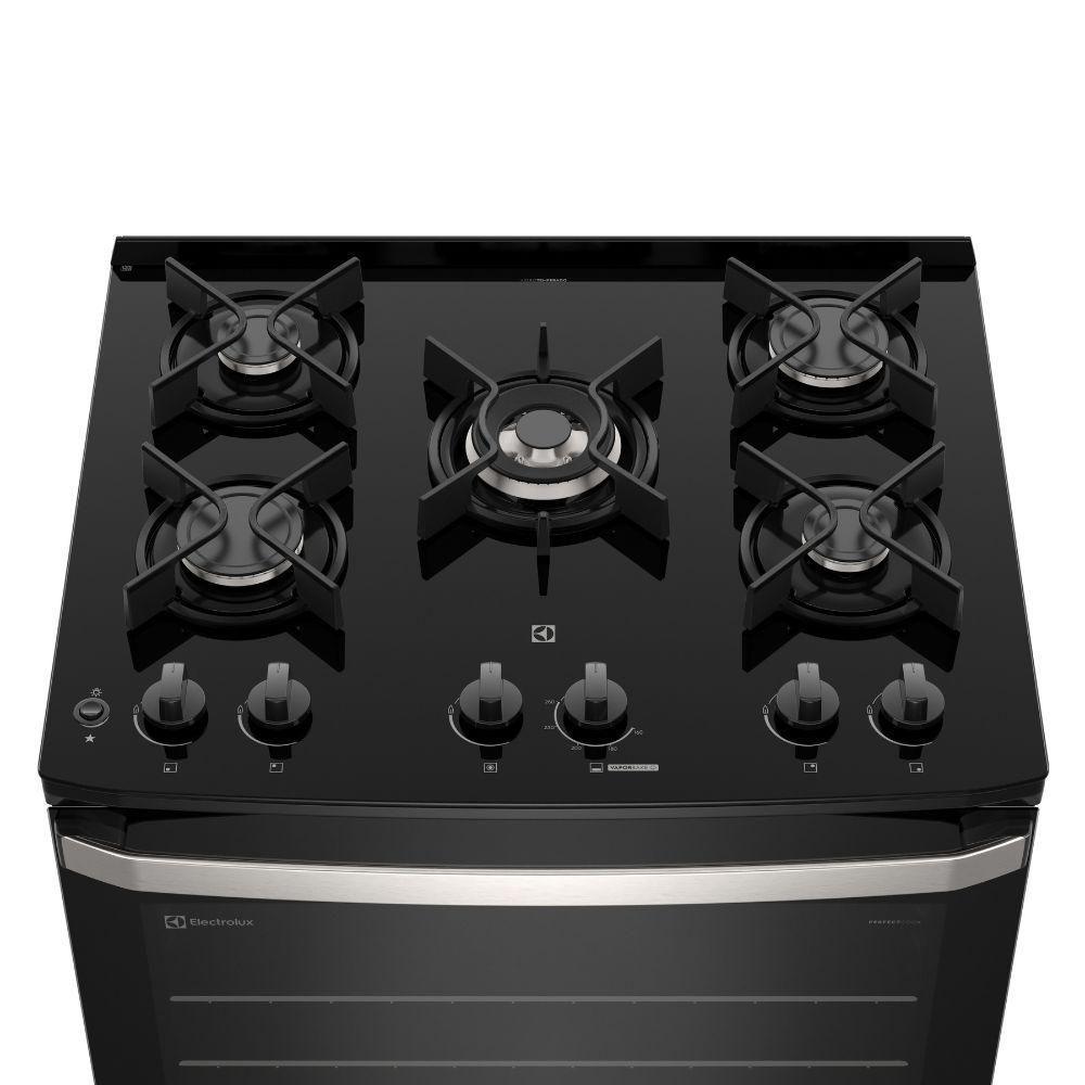 Fogão 5 Bocas Electrolux Automático Mesa De Vidro FE5GB Preto - 3