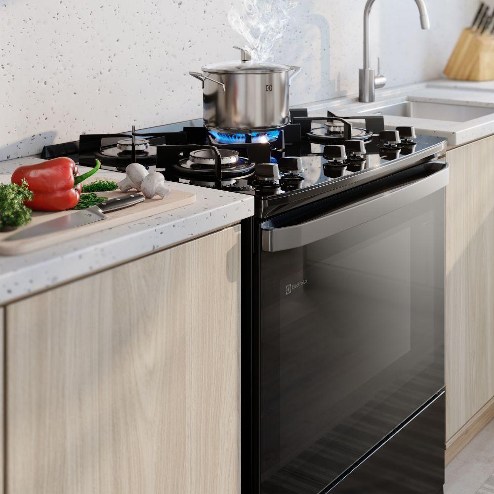 Fogão 5 Bocas Electrolux Automático Mesa De Vidro FE5GB Preto - 6