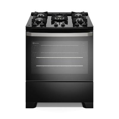 Fogão 5 Bocas Electrolux Automático Mesa De Vidro FE5GB Preto