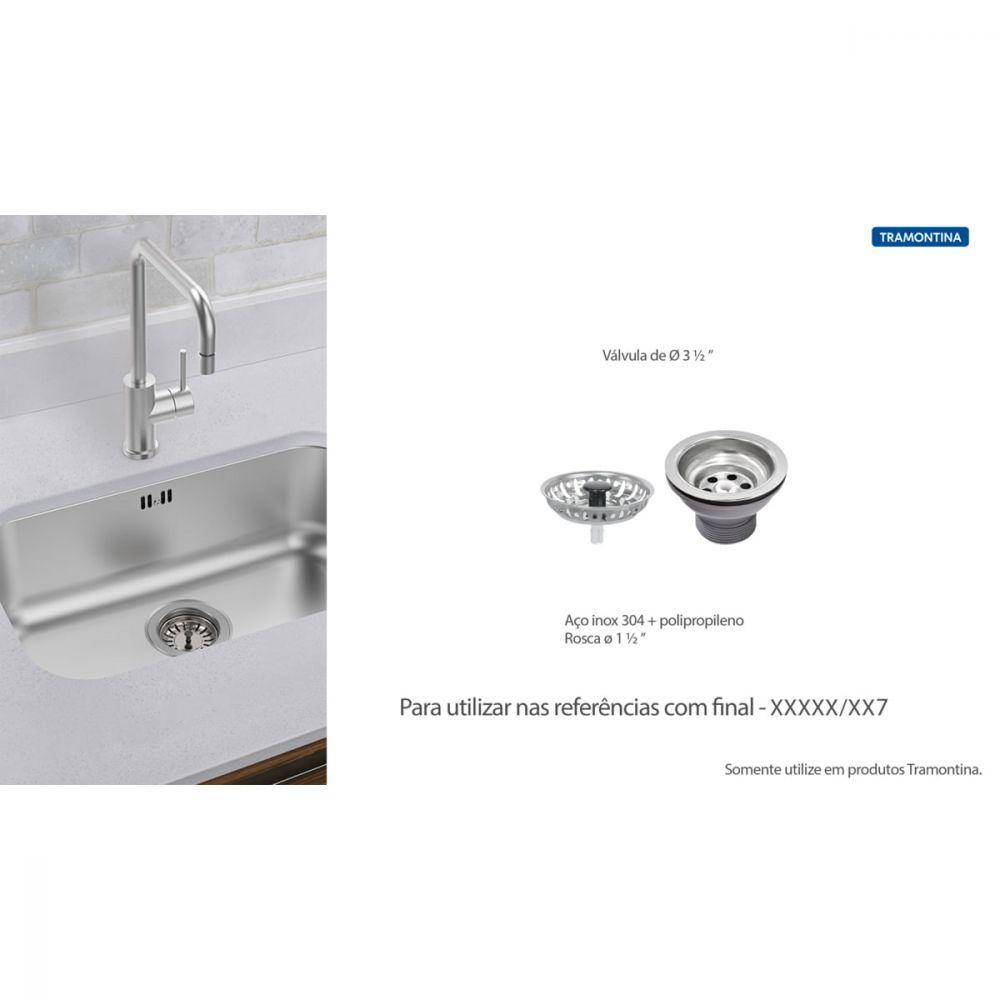 Válvula Tramontina Econômica para Pias Cubas e Tanques 3 1/2 - 2