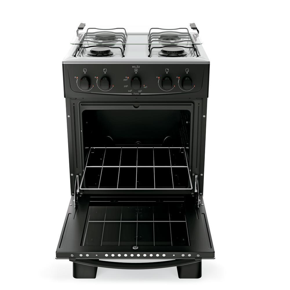 Fogão Atlas Milão 4 Bocas Com Mesa De Inox Manual A Gás - 6