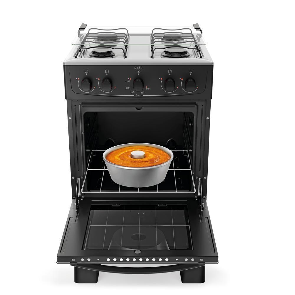 Fogão Atlas Milão 4 Bocas Com Mesa De Inox Manual A Gás - 7
