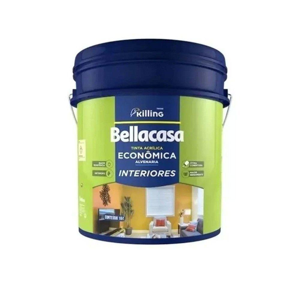 Tinta Acrilica Killing Bellacasa Economica Fosca Branca - 18lt - 1