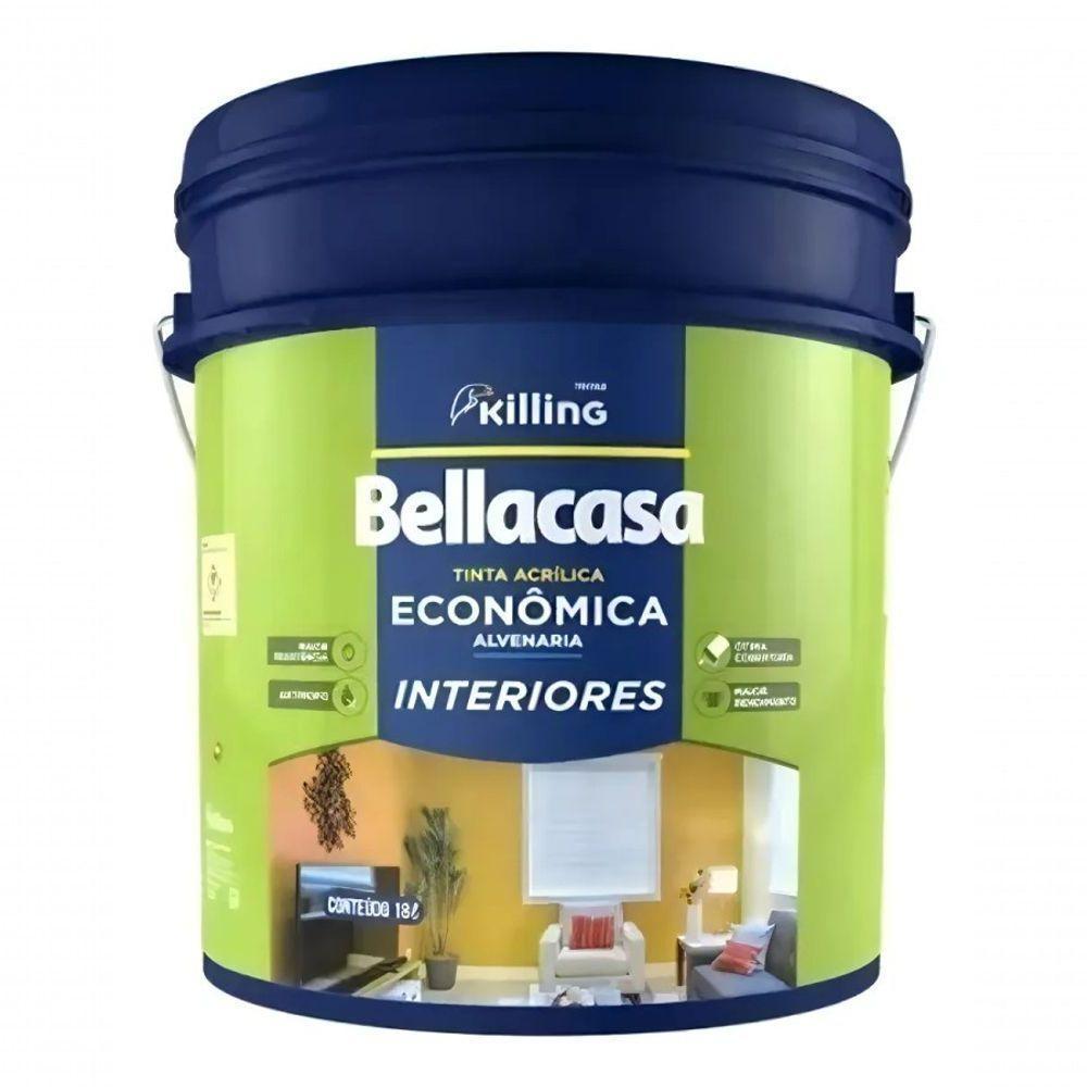 Tinta Acrilica Killing Bellacasa Economica Fosca Branca - 18lt - 2