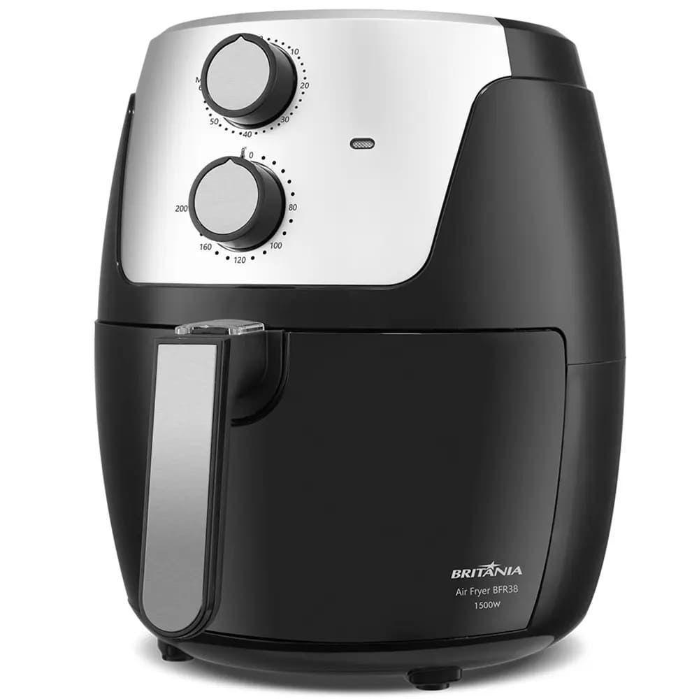 Fritadeira Air Fryer Britania 4,2l Bfr38 - 63801097 Preto-cinza 110 Volts - 1