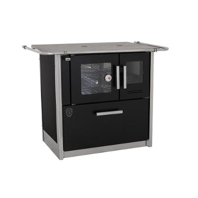 Fogão A Lenha Eclipse Esquerdo Preto Chapa Ferro Fundido N2