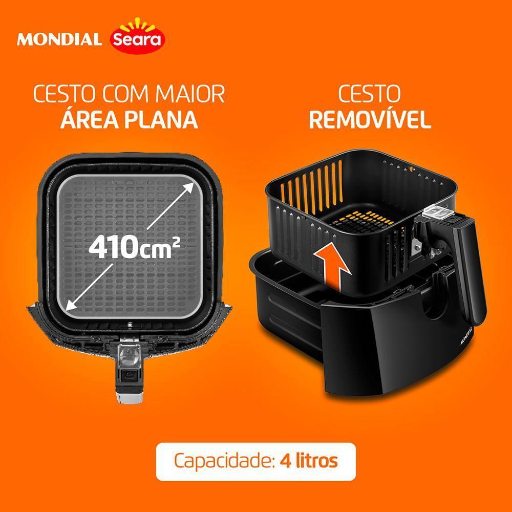 Fritadeira Sem Óleo Air Fryer Mondial AFN-40-TBS 110V - 3