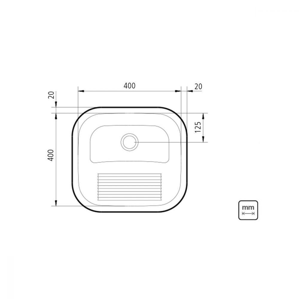 Tanque Tramontina Hera 23L Inox Acetinado 40x40cm c/ Válvula - 2