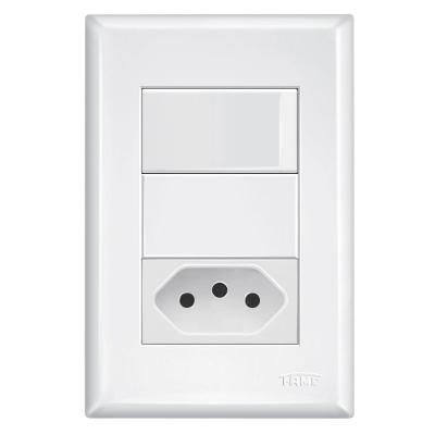 Interruptor Fame 1 Tecla C-tomada Distanciada - 3889 Evidence