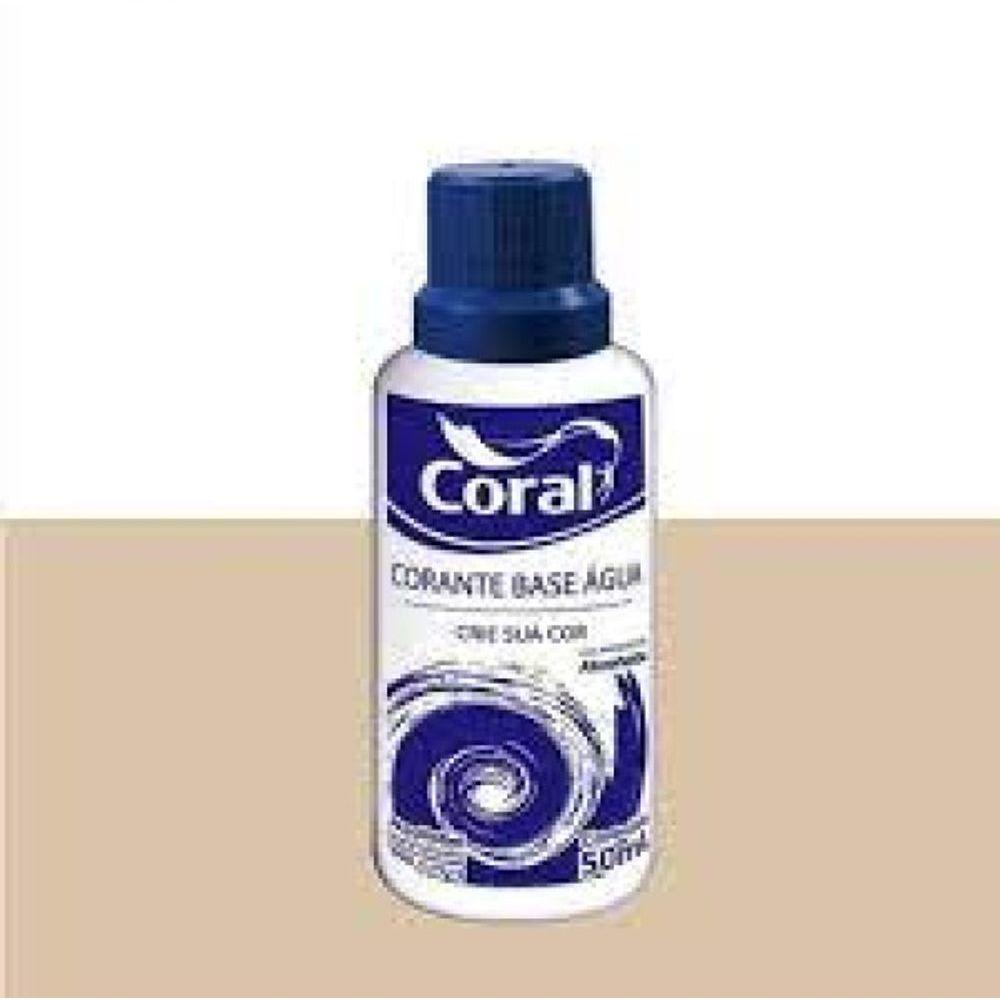 Corante Liquido água 50ml Coral Castanho - 2