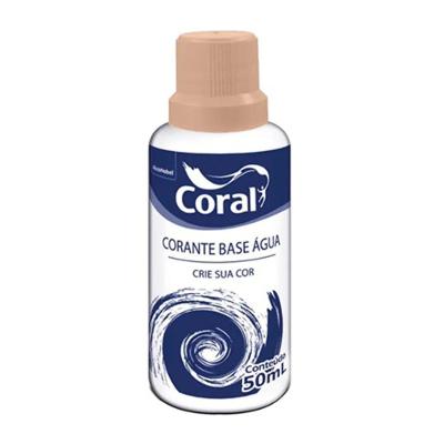 Corante Liquido água 50ml Coral Castanho