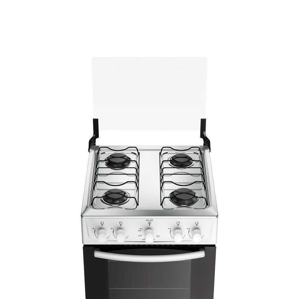 Fogão Atlas Milão 4 Bocas Com Mesa De Inox Branco Manual - 2