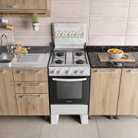 Fogão Atlas Milão 4 Bocas Com Mesa De Inox Branco Manual - 8