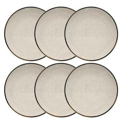 Conjunto De Pratos Rasos 06 Peças Unni Brisa Oxford