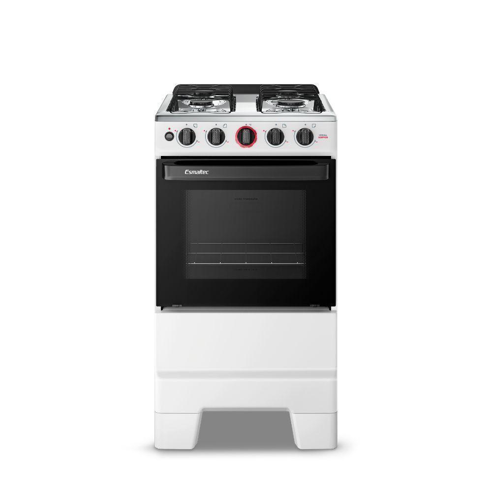 Fogão Esmaltec Ideal Super 4 Bocas Branco Bivolt - 1