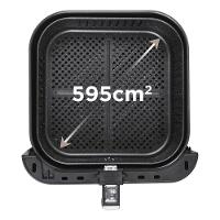 Fritadeira Air Fryer Midea Widemax Preto E Inox 5,5L 220V FWM55P2