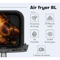 Fritadeira Air Fryer Itatiaia 8L Preto 220V - 9