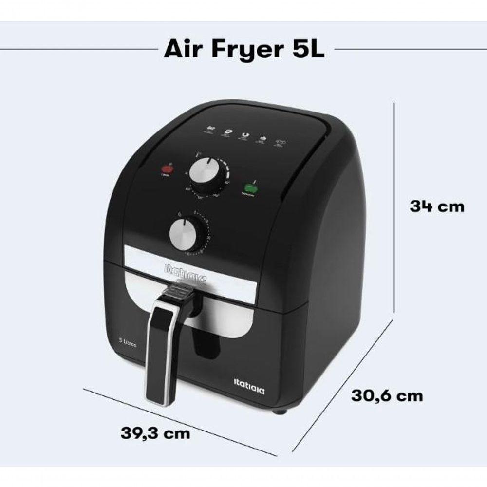 Fritadeira Air Fryer Itatiaia 5L Preto 220V - 6