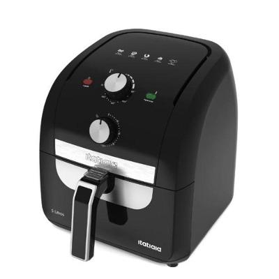 Fritadeira Air Fryer Itatiaia Fritadeira Air Fryer 5L 1900W Timer e Temperatura Ajustável Preto 220V
