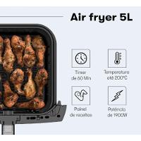 Fritadeira Air Fryer Itatiaia 5L Preto 220V - 9