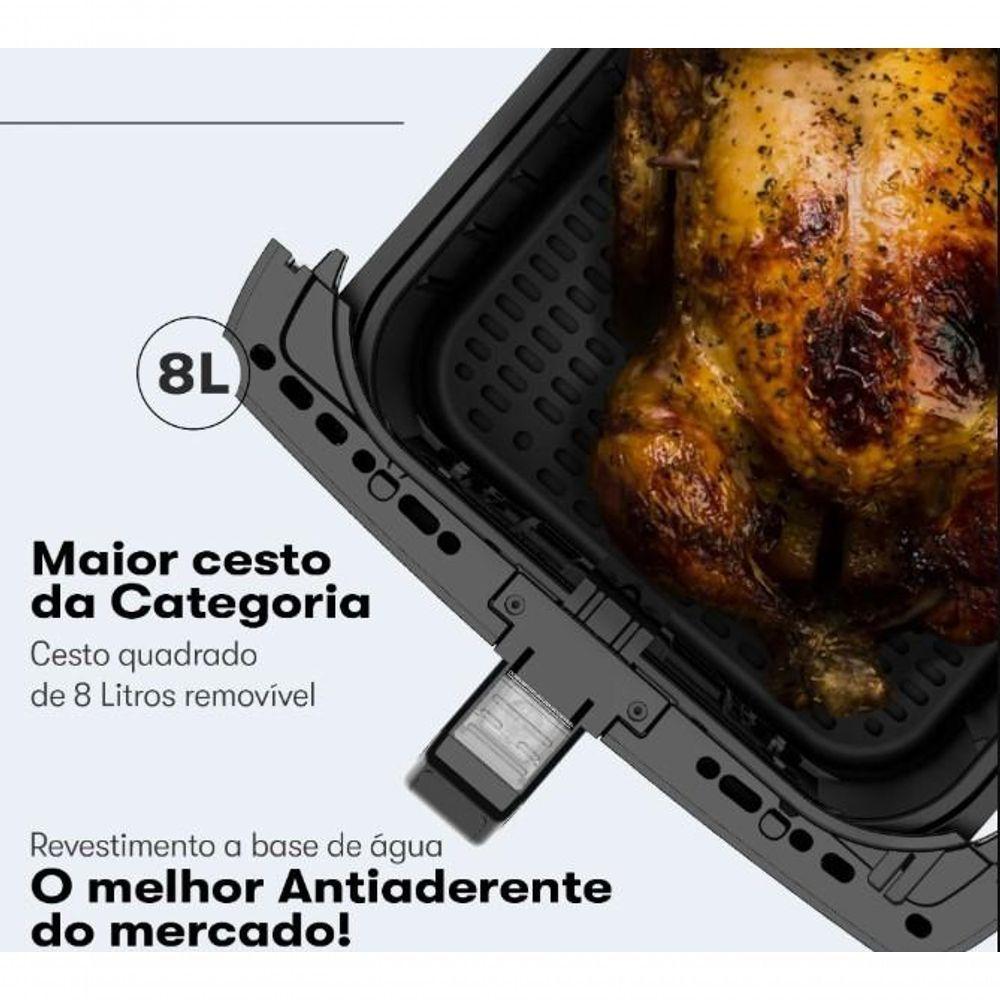 Fritadeira Air Fryer Itatiaia 8L Preto 110V - 6