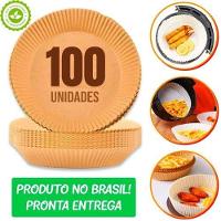 Forro De Papel 100 Unidades Tapete Forma Kit Airfryer Microondas Forno