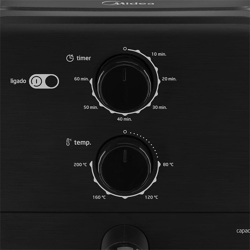 Fritadeira Air Fryer Midea Blackstone Preta 4L 110V MAF400P0APK1 - 4