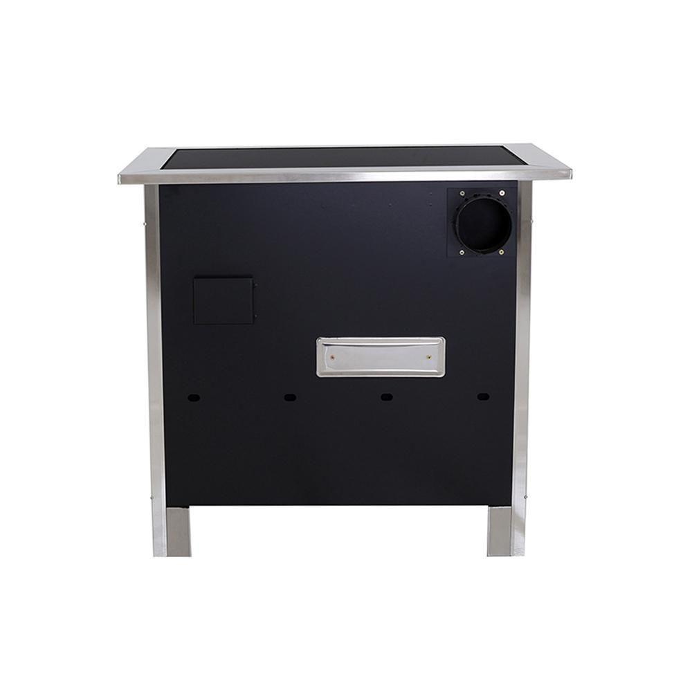 Fogão A Lenha Eclipse Esquerdo Branco Chapa Vitroceramica N2 - 10