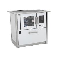 Fogão A Lenha Eclipse Esquerdo Branco Chapa Vitroceramica N2 - 1