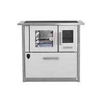 Fogão A Lenha Eclipse Esquerdo Branco Chapa Vitroceramica N2 - 3