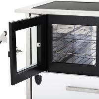 Fogão A Lenha Eclipse Esquerdo Branco Chapa Vitroceramica N2 - 6