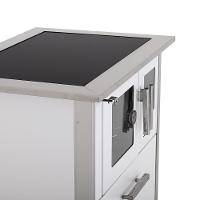 Fogão A Lenha Eclipse Esquerdo Branco Chapa Vitroceramica N2 - 8